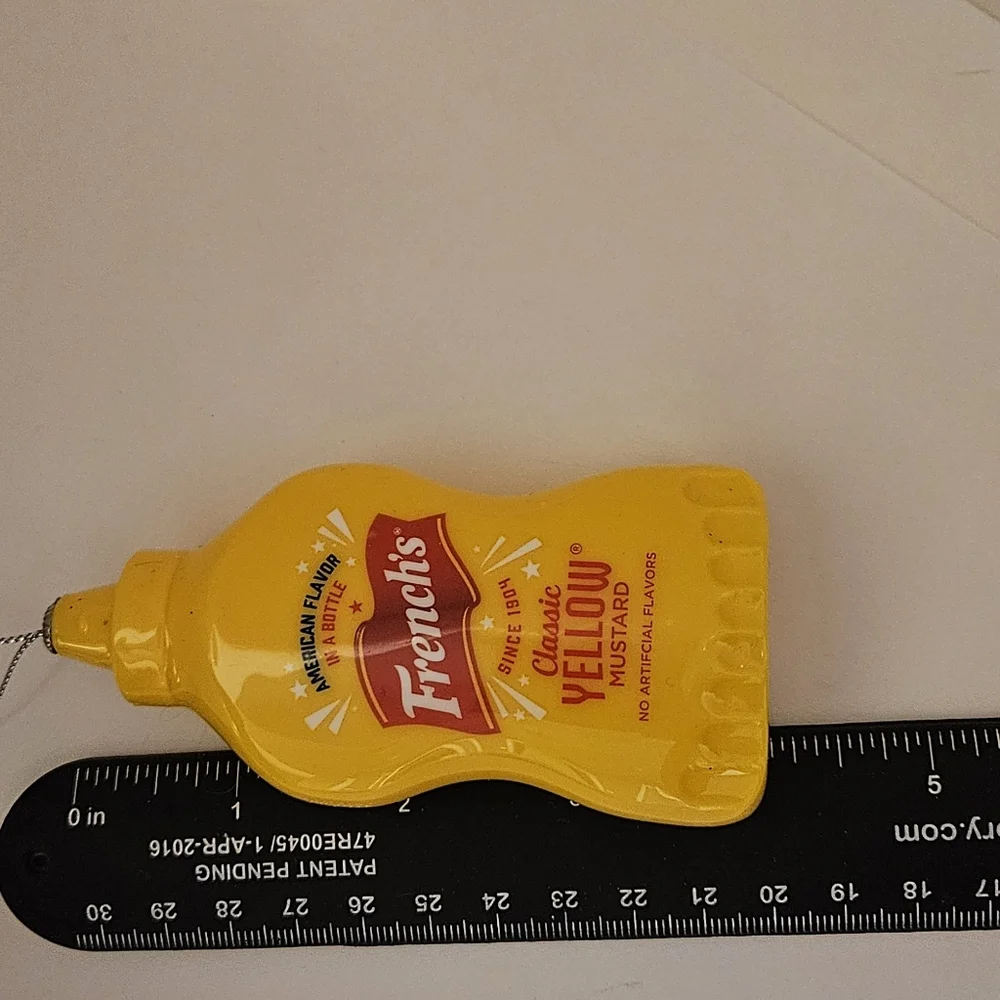 Ruz French's Classic Yellow Mustard Christmas Tree Ornament Food
